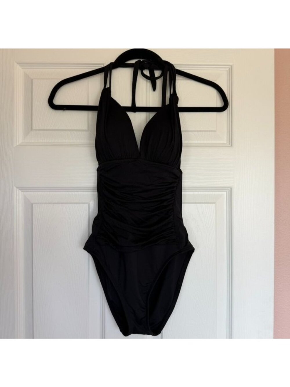 La Blanca Black Convertible High Neck One Piece Swimsuit Size 4 Resortwear